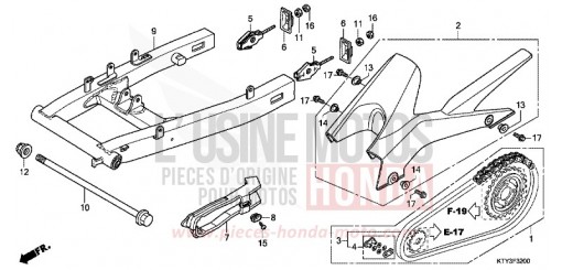 BRAS OSCILLANT CBR125RSC de 2012
